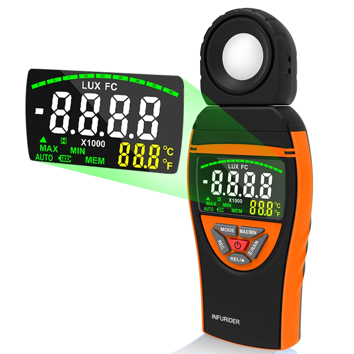 BTmeter-компактный портативный тестер освещенности, большой ЖК-дисплей, профессиональные функции измерения, 8801A (art.: 3920d2c835d0d) - 3920d2c835d0d