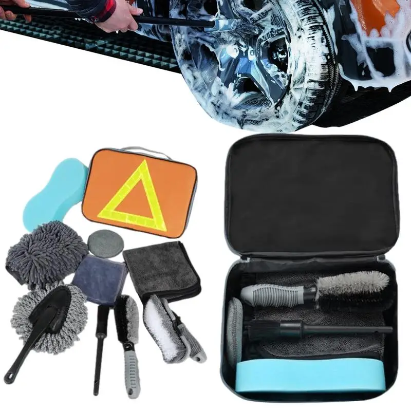 

Detail Brushes Car Detailing Car Detailing Kit Interior Cleaner Gloves Towel Rim Car Interior Exterior Cleaning Tools Wheel