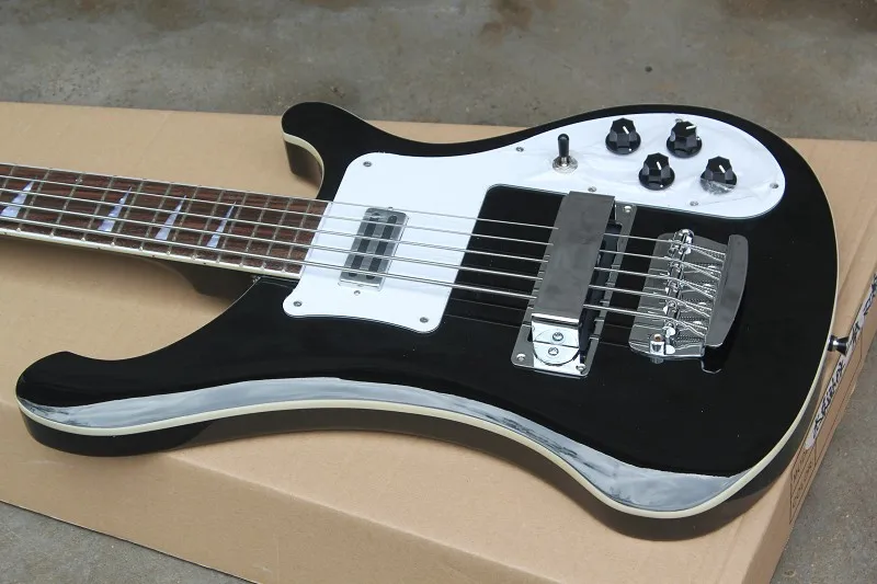 

Китайская фабрика по производству гитар Высшее качество, Новое поступление, черная бас-гитара, 5 струн, электрическая бас-гитара 4003 01