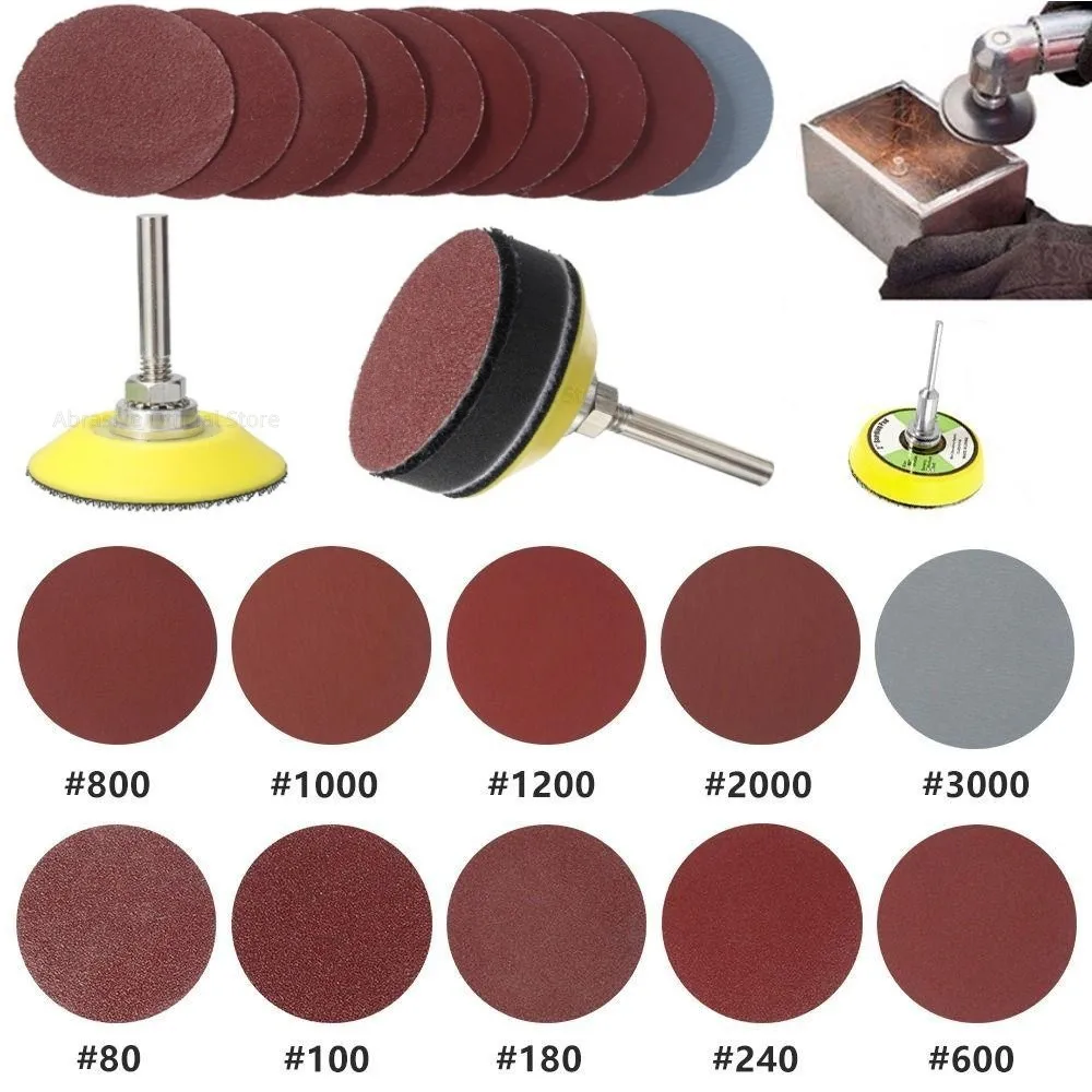 

Sanding Loop Kit Buffing And Polishing Discs Grit 102pcs Set For 60-3000 Hook Pad Dremel Accessories Tool Rotary Abrasive Wheel