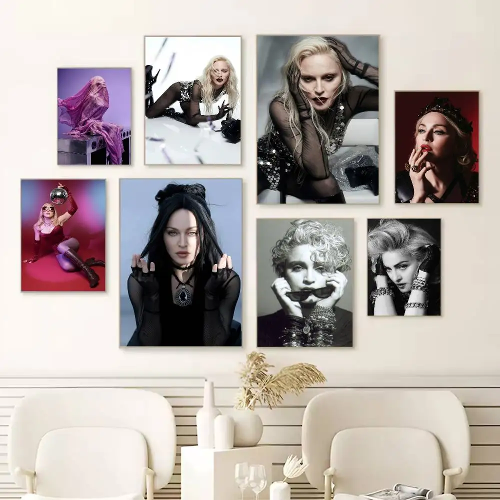 Фото Постер M-Madonna Confessions I Feel So Free, HD качество, настенный декор, ретро-постеры для дома, декор для комнаты, самоклеящиеся №1