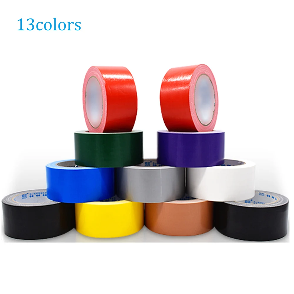 

Color Cloth Base Tape DlY decoration Cloth Duct Carpet Floor Waterproof Tapes High viscosity Adhesive Tape Multicolor 10M Length