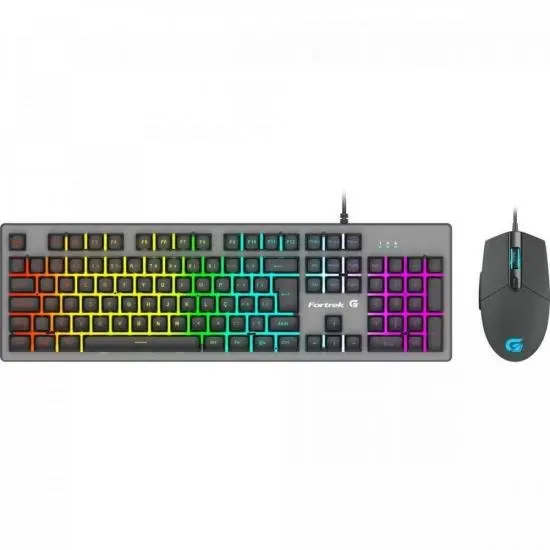 

Combo Keyboard + Mouse Gamer RGB Rainbow RANGER Graphite FORTREK
