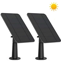 2 sets in pack waterproof solar panels charger with long charge cable non stop charging security camera outdoor ip cam