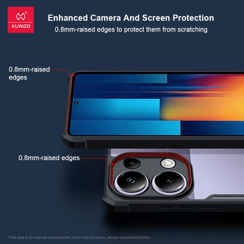 Магнитный держатель Xundd для POCO M6 Pro 4G Redmi Note 13 искусственная подушка безопасности