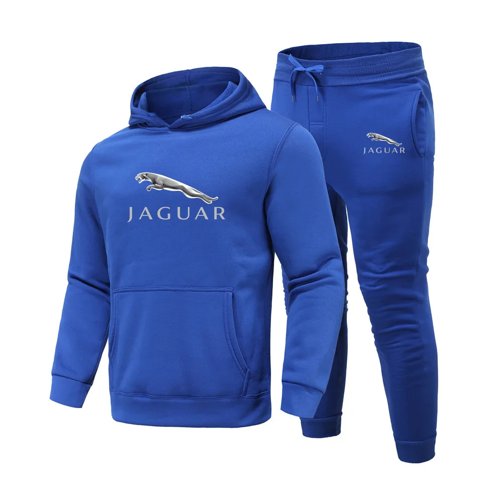 

Cotton Spring Hoody Clothes Mens Sweatshirt Suit for Jaguar Logo Harajuku Pants Male Fall Sport Hoodies Clothing Men Lounge Wear