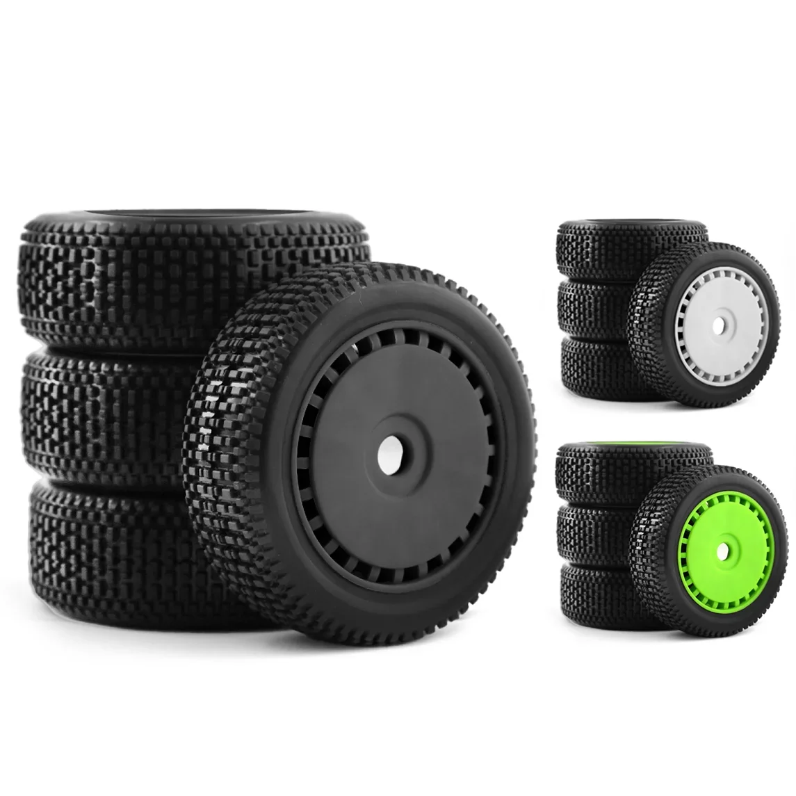 Резиновые технические внедорожные колеса 17 мм для ARRMA Typhon Talion Traxxas Redcat Kyosho HPI WR8 HSP