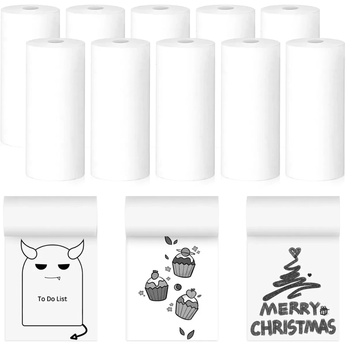 10 рулонов термобумаги для мини-принтера дюйма х 19 футов