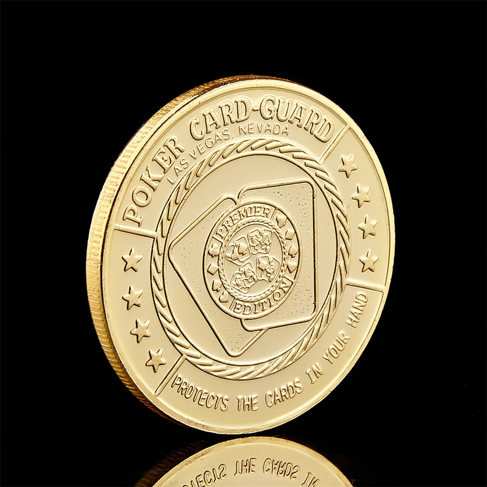 Фишки для покера The Big Slick Ace&ampKing Casino позолоченная монета сувенирная