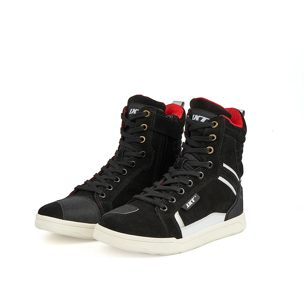 

Дышащая мотоциклетная обувь Four Seasons, байкерские ботинки, городская кожаная повседневная обувь