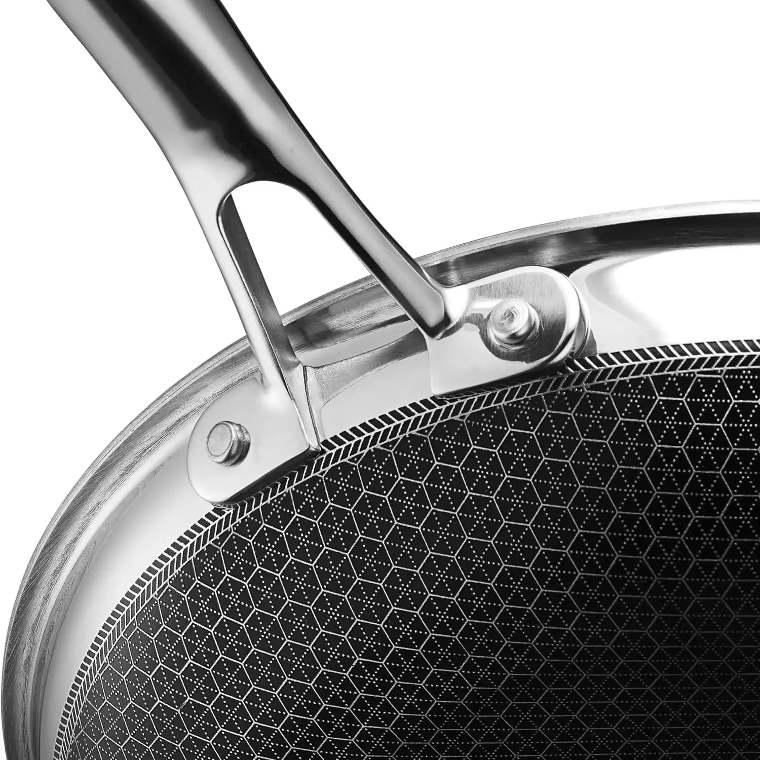 Гибридная сковорода с антипригарным покрытием HexClad 12 дюймов устойчивая к