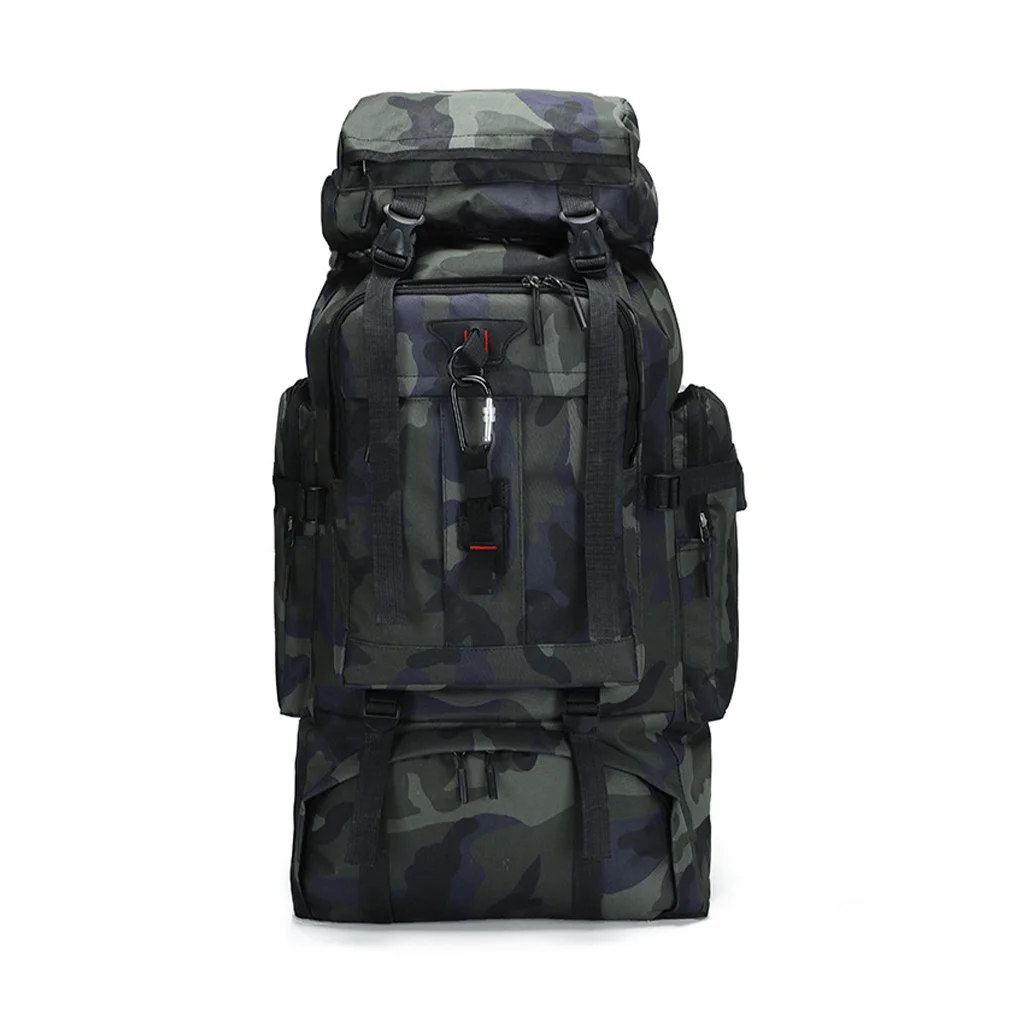 

Backpack Outdoor Large Capacity Backpacking Rucksack Packsack Zipper Closure Waterproof Mountaineering Storage Bag