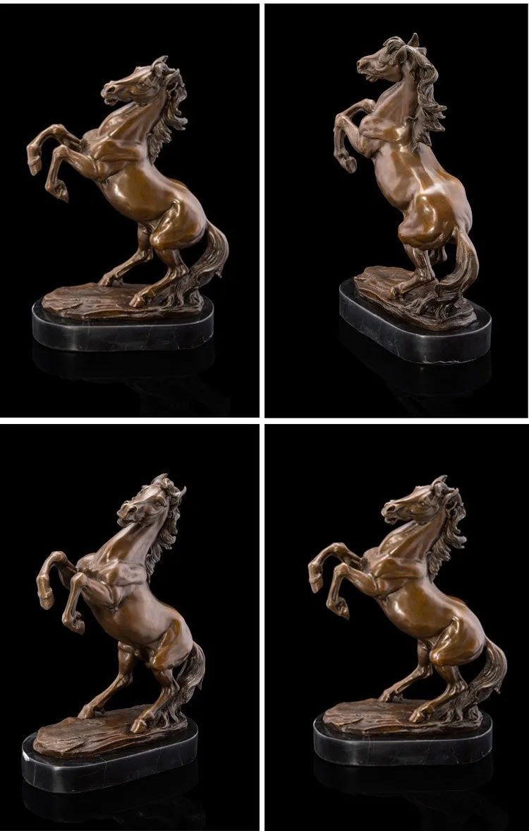 ГОРЯЧАЯ ПРОДАЖА для дома LIVING ROOM TOP Decor ART-Moral success RUNNING HORSE ART бронзовая статуя