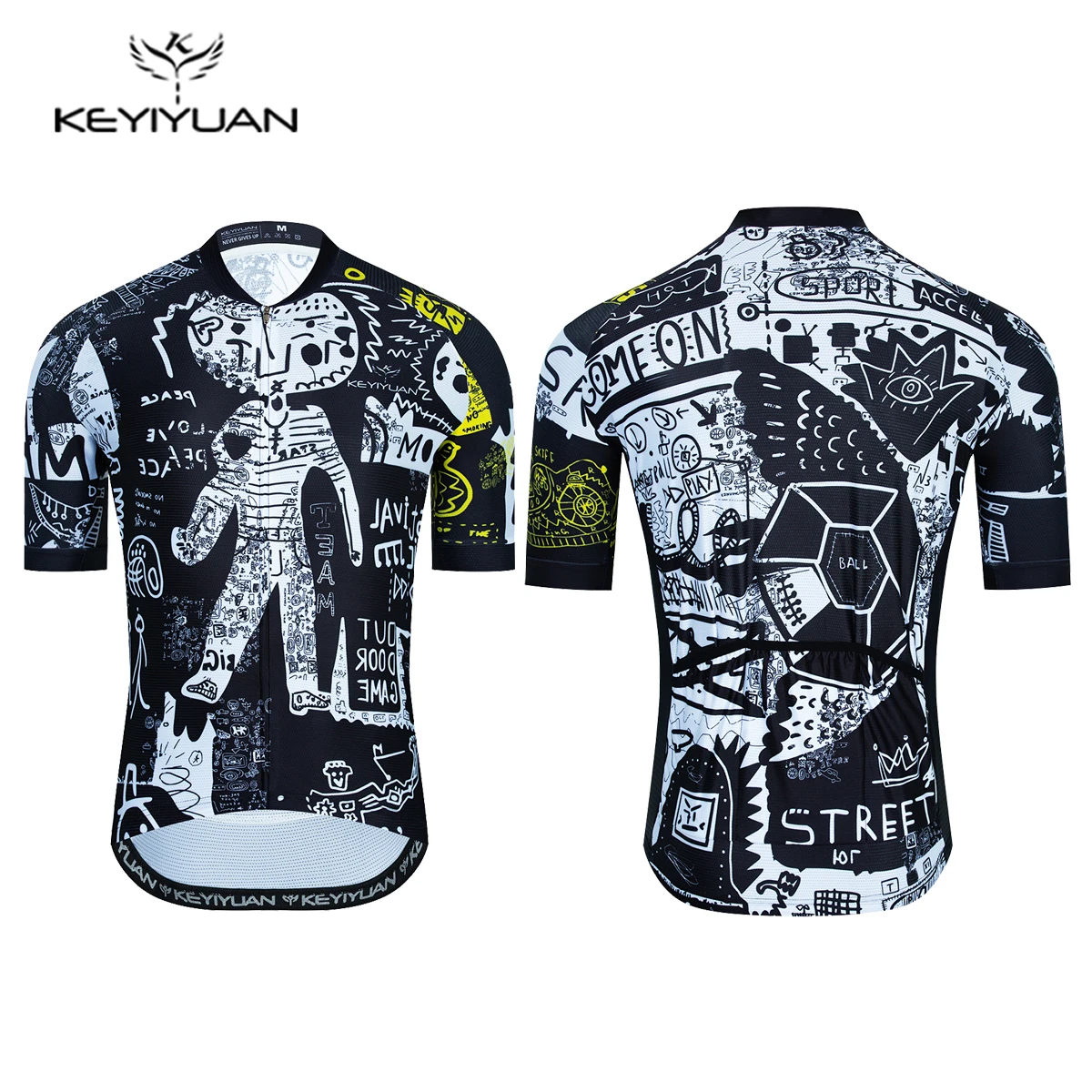 KEYIYUAN-Camiseta De Ciclismo Para Hombre, Maillot Para Bicicleta De montaÃ±a y carretera