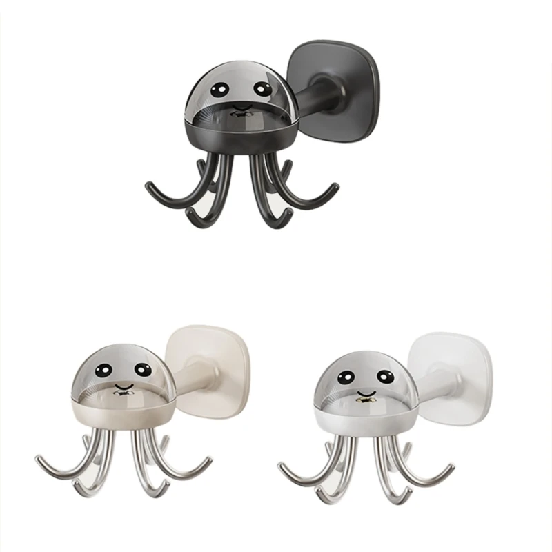 

6Claw Hook Kitchen Utensil Holder Hook Octopus Hangings Rack Kitchen Shower