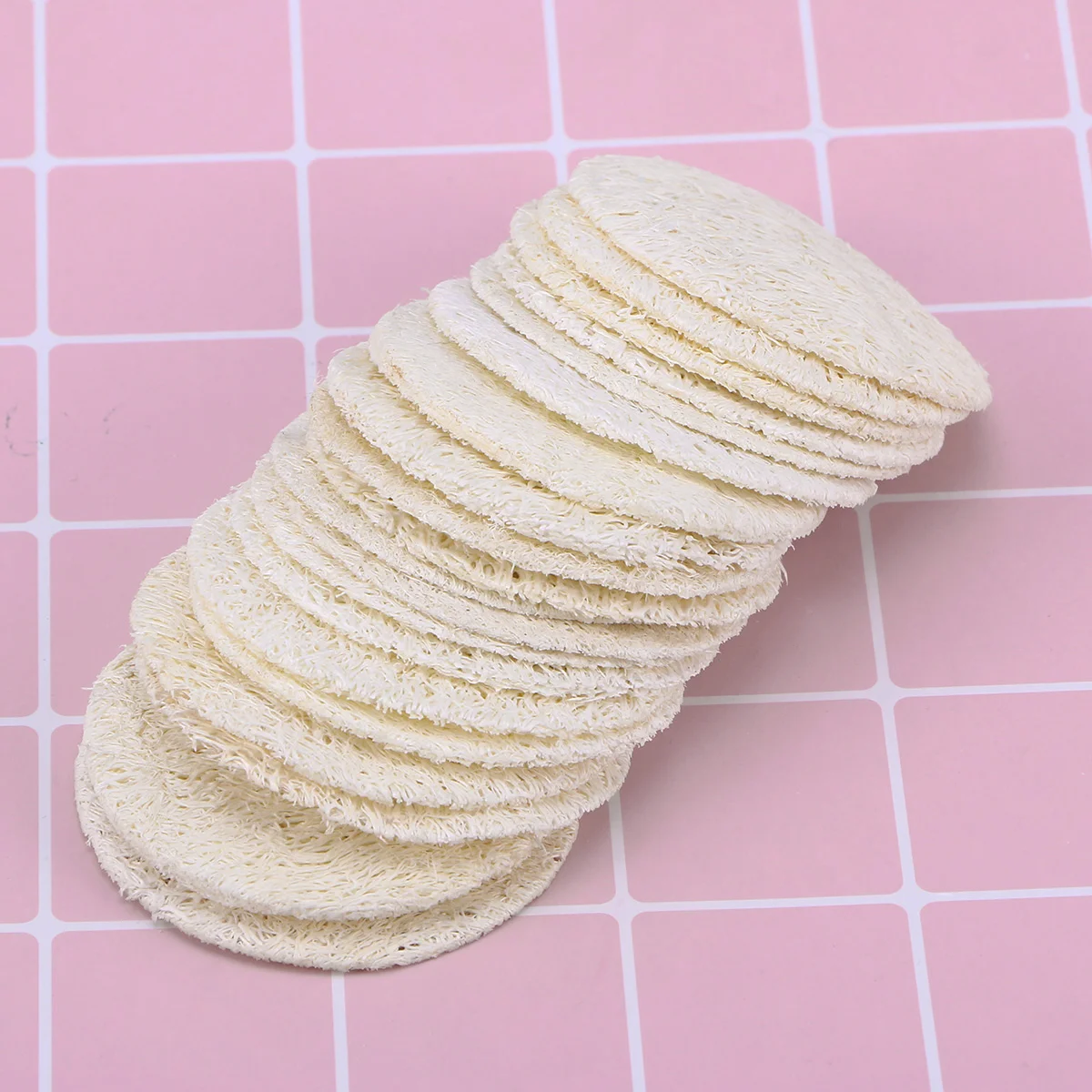 

Loofah Exfoliating Pads Face Sponge Body Scrubber Natural Washmakeup Sponges Wipes Care Skin Facial Bulk Black Round Showerpad