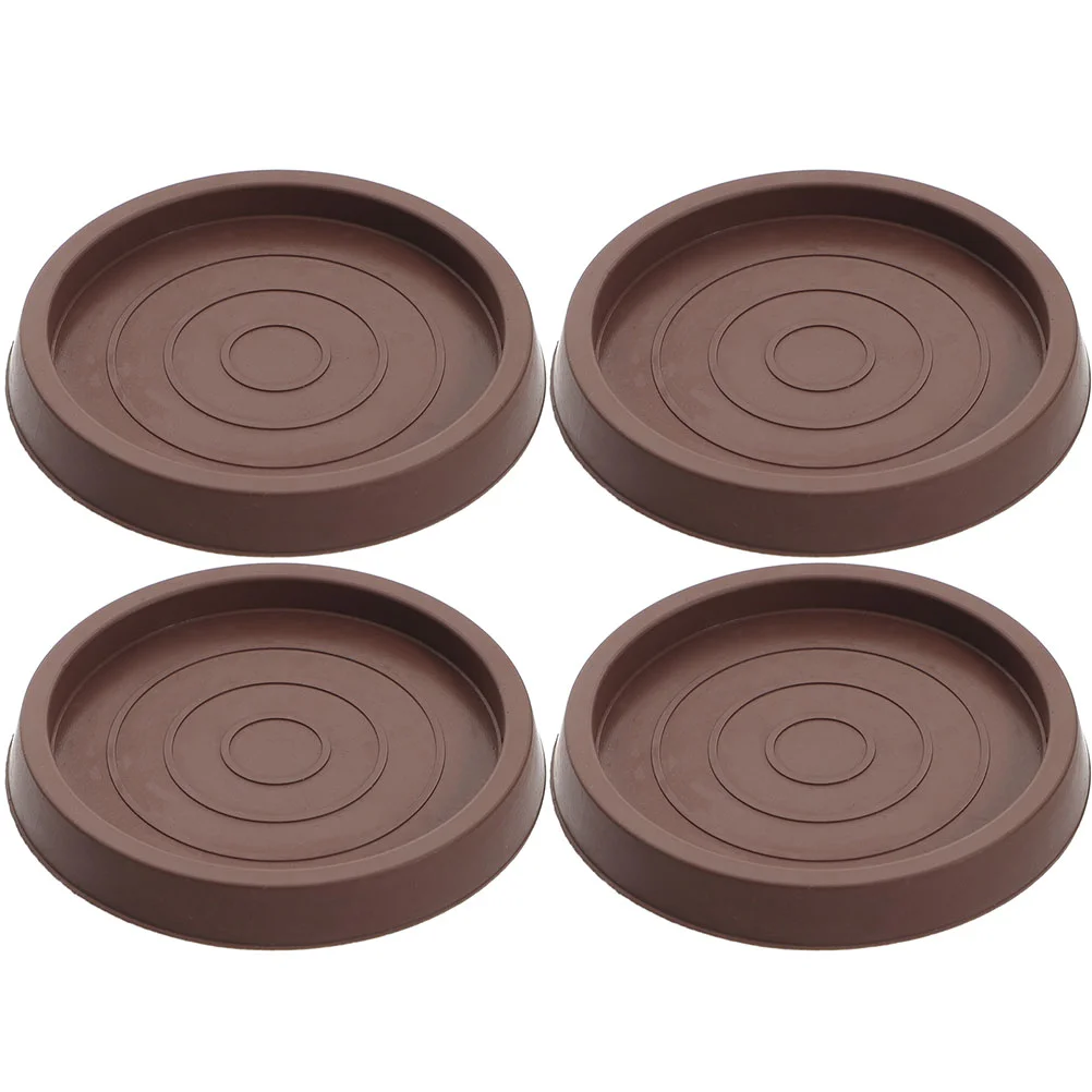 

4 Pcs Chair Pad Couch Stoppers Prevent Sliding Rubber Furniture Coasters Non-slip Household Cups Legs Caster