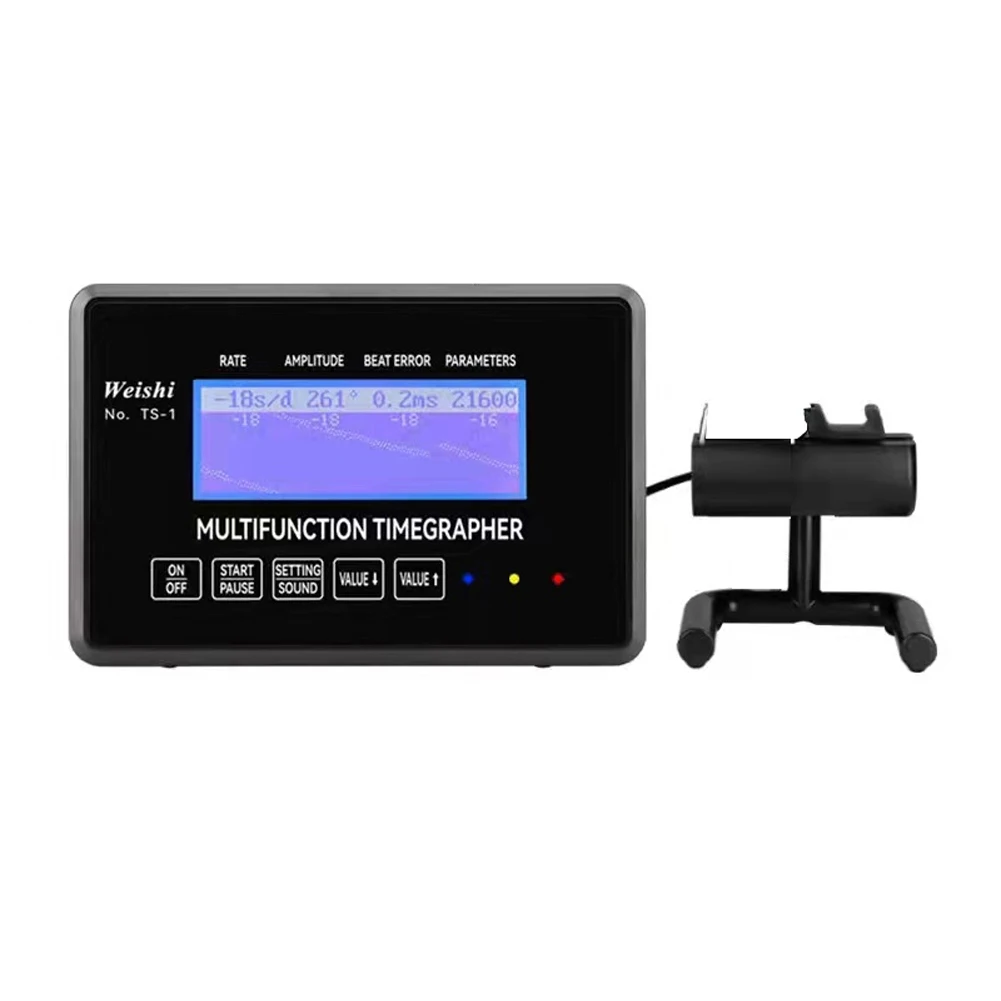 

100~240V Mechanical Watch Timegrapher Rate Angle Cycle Amplitude Lift Polarization Test Shop Repairs Utility Tool