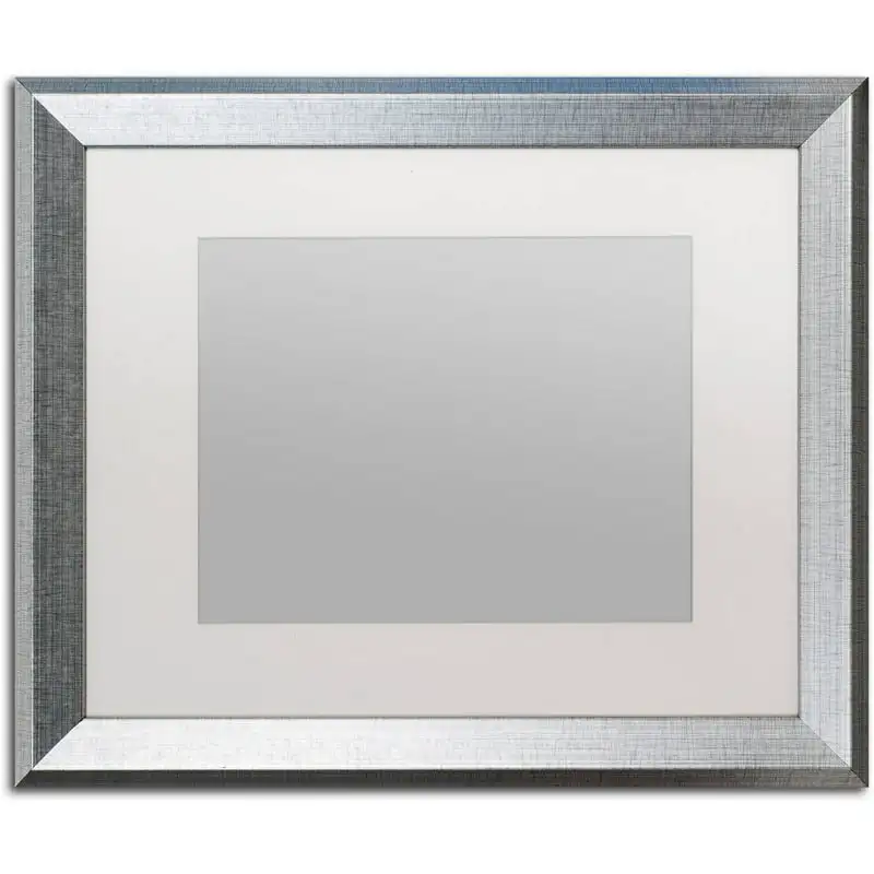 

Heavy-Duty 16x20 Silver Picture Frame with 11x14 White Mat DIY Wedding