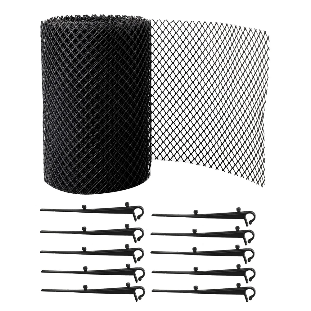 

1pc PP Protective Nets Eaves Nets Anti-falling Leaf Nets with 10 Nails