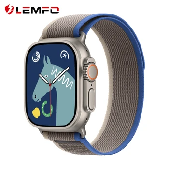LEMFO Smart Watch Ultra 8 WS008 Smartwatch Men Women NFC Bluetooth Call Waterproof Wireless Charging 1.96 Inch HD Screen 2023 1