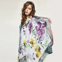 18090cm brand designer silk scarf female foulard bandana long shawls wraps winter neck scarves lady hijab luxury new