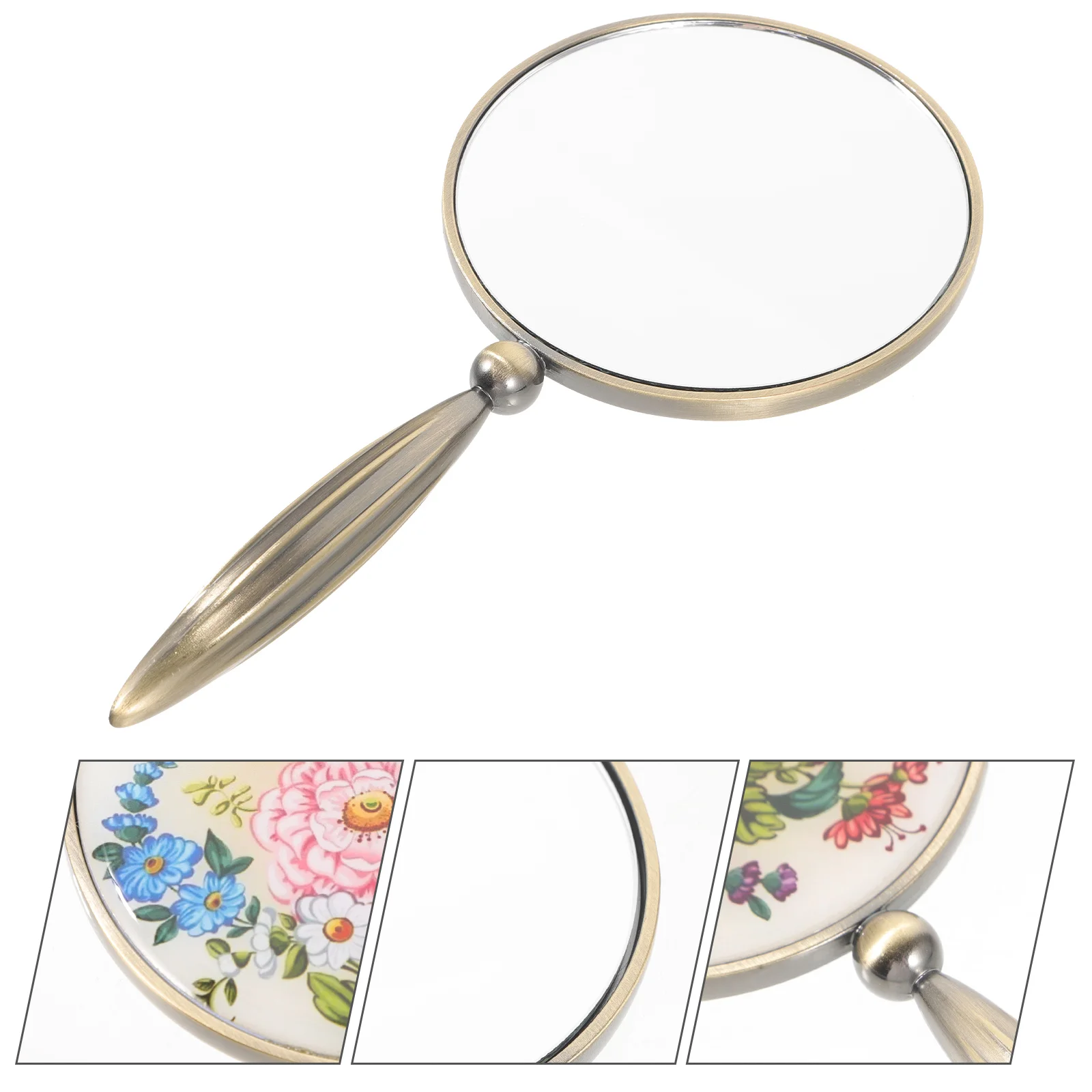 

Compact Makeup Mirror Hand Mirror Metal Mirror Small Handheld Mirror Vintage Mirror