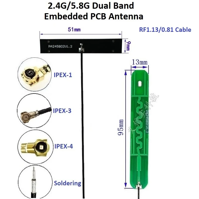 Встроенная Wi-Fi антенна с клейким креплением для усилителя сигнала ...