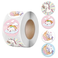 1 inch cute unicorn sticker for kids 500pcs classic toy decor for school teacher encouragement animal reward sticker