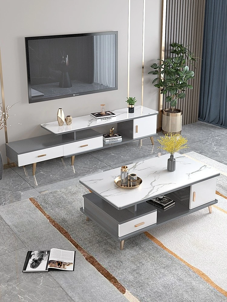 Гостиная Спальня Кофейная кровать Приставной столик с ящиками