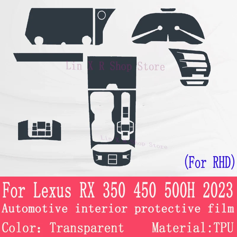 Для Lexus RX 350 450 500h (2023) Панель коробки передач Навигация Автомобильный внутренний