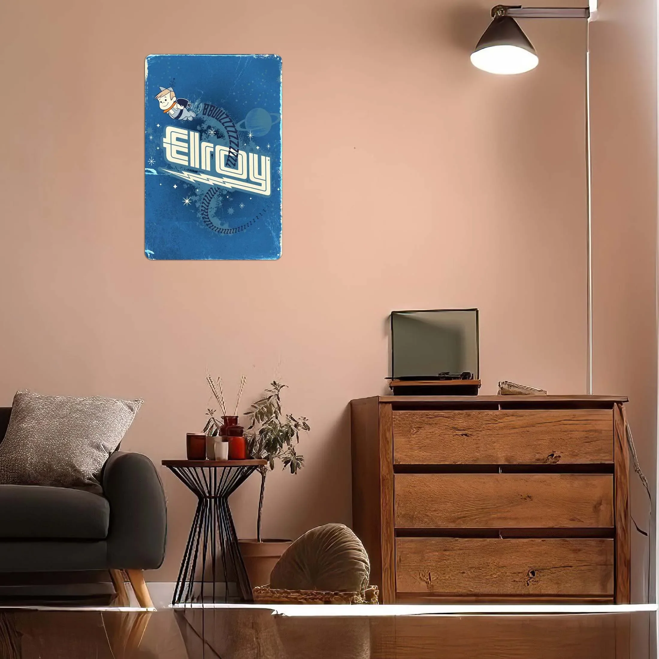 Металлический постер Elroy с мультяшным рисунком украшение для спальни