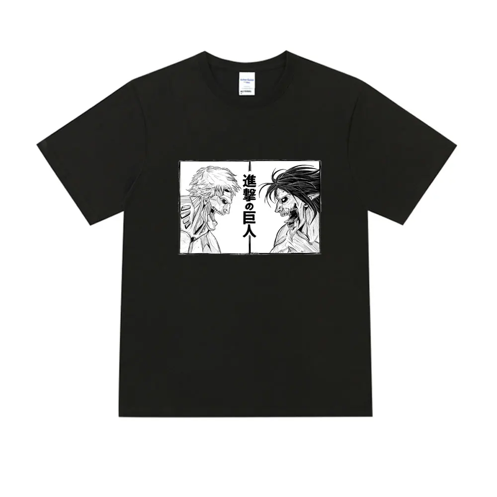 

2021 Hot Anime Final Season Attack on Titan T Shirt Men Kawaii Cartoon Titans Attack Graphic Tee Shirt Harajuku T-Shirt Unisex