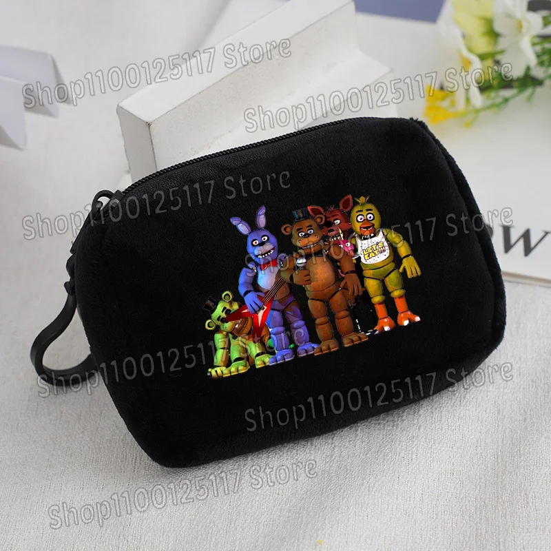 Кошелек-монетница FNAF: Мягкий, милый картхолдер, сумка для карт Five Nights at Freddy's, крутой брелок для ключей, подвесные аксессуары, квадратный кошелек на молнии для мужчин и женщин (art.: 3920db100e415) - 3920db100e415