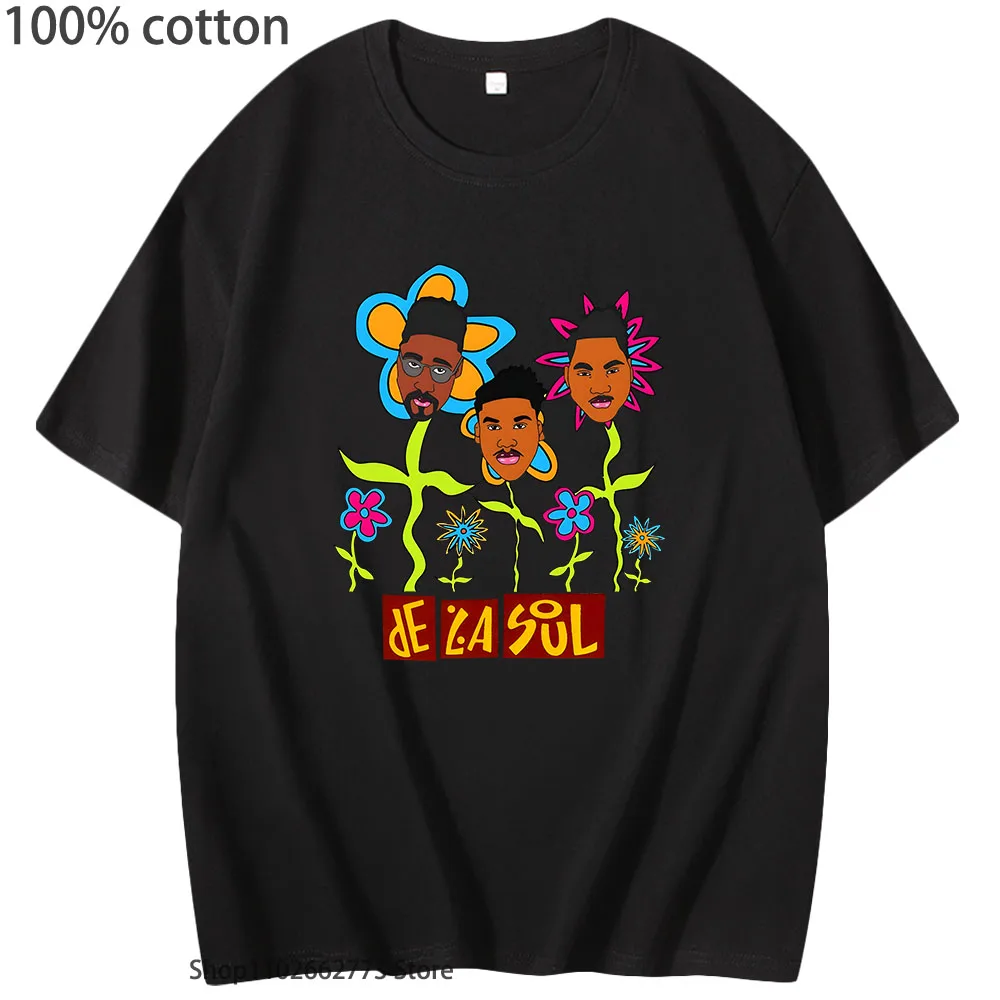 

De La Soul Music Graphic T Shirts Funko Pop T-shirts Women Kawaii Cartoon Tshirt Soft 100% Cotton Men Tee-shirt Short Sleeve Top