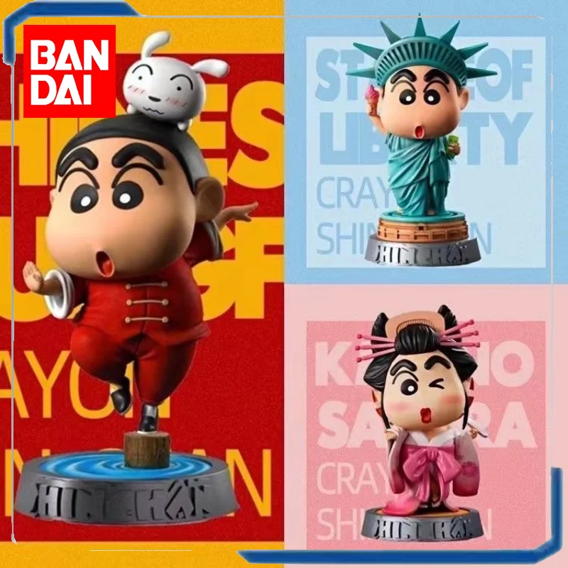 

BANDAI Kungfu в династии Тан, GK Crayon Xiaoxin ручной работы NPC Global Tour China Station, креативная модель, украшение для автомобиля, подарок