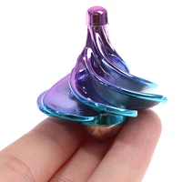 pneumatic gyro decompression toy gyro colorful wind blowing gyro pneumatic spinning top 1pcs