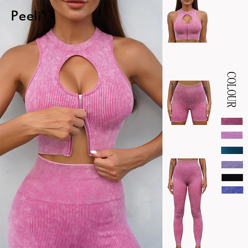 

Seamless Yoga Set Workout Gym Clothing Sport Set Women Two Piece Set Push Up Sports Bra Scrunch Butt Yoga Leggings Shorts Set