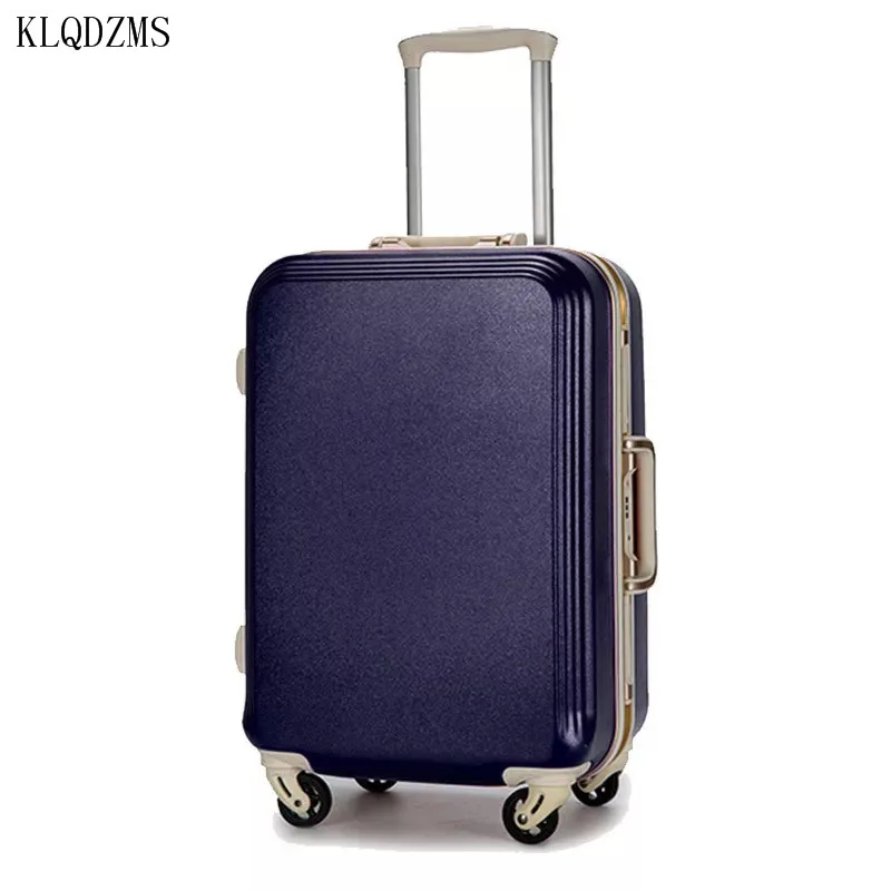 

KLQDZMS 20"22"24"26"28"Inch Large-Capacity Cabin Universal Wheel Suitcase Sturdy Luggage Case Unisex For Students Trolley