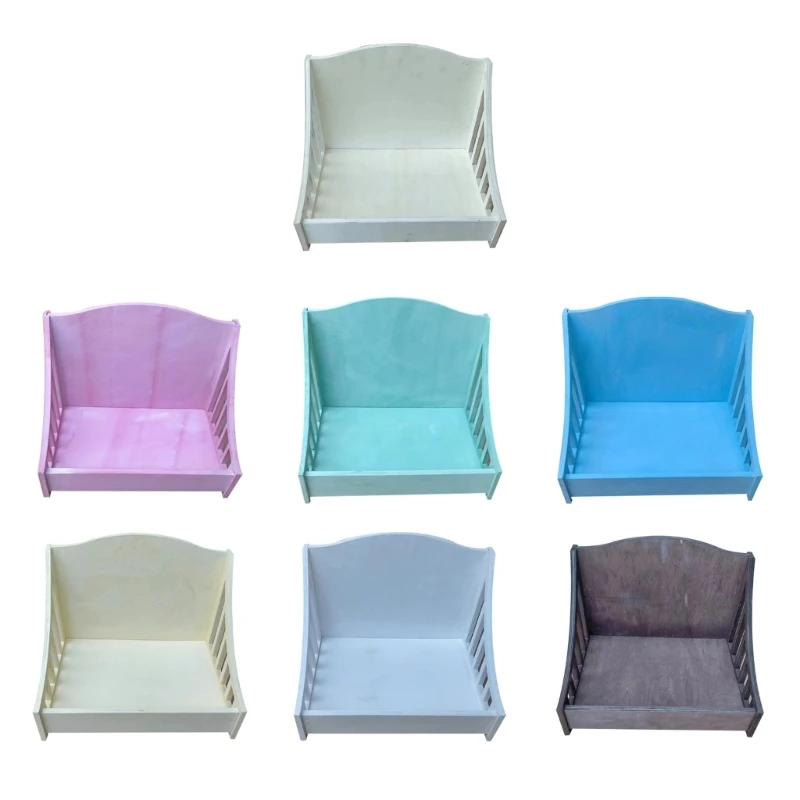 

Baby Photoshoot Props Bed Baby Photo Prop Wood Mini Bed for Photography
