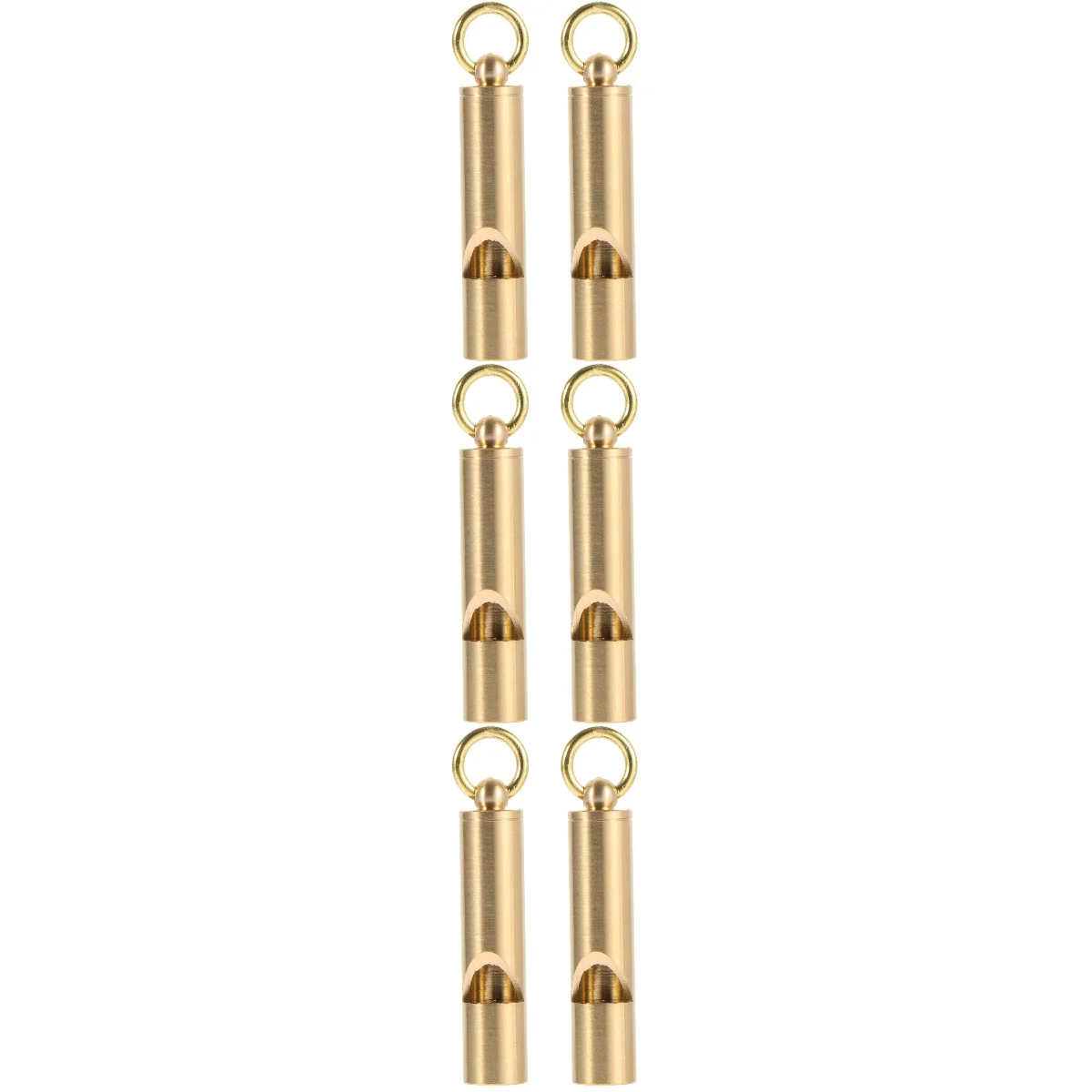 

6 Pcs Outdoors Whistle for Searching Help Emergency Whistle Brass Whistle