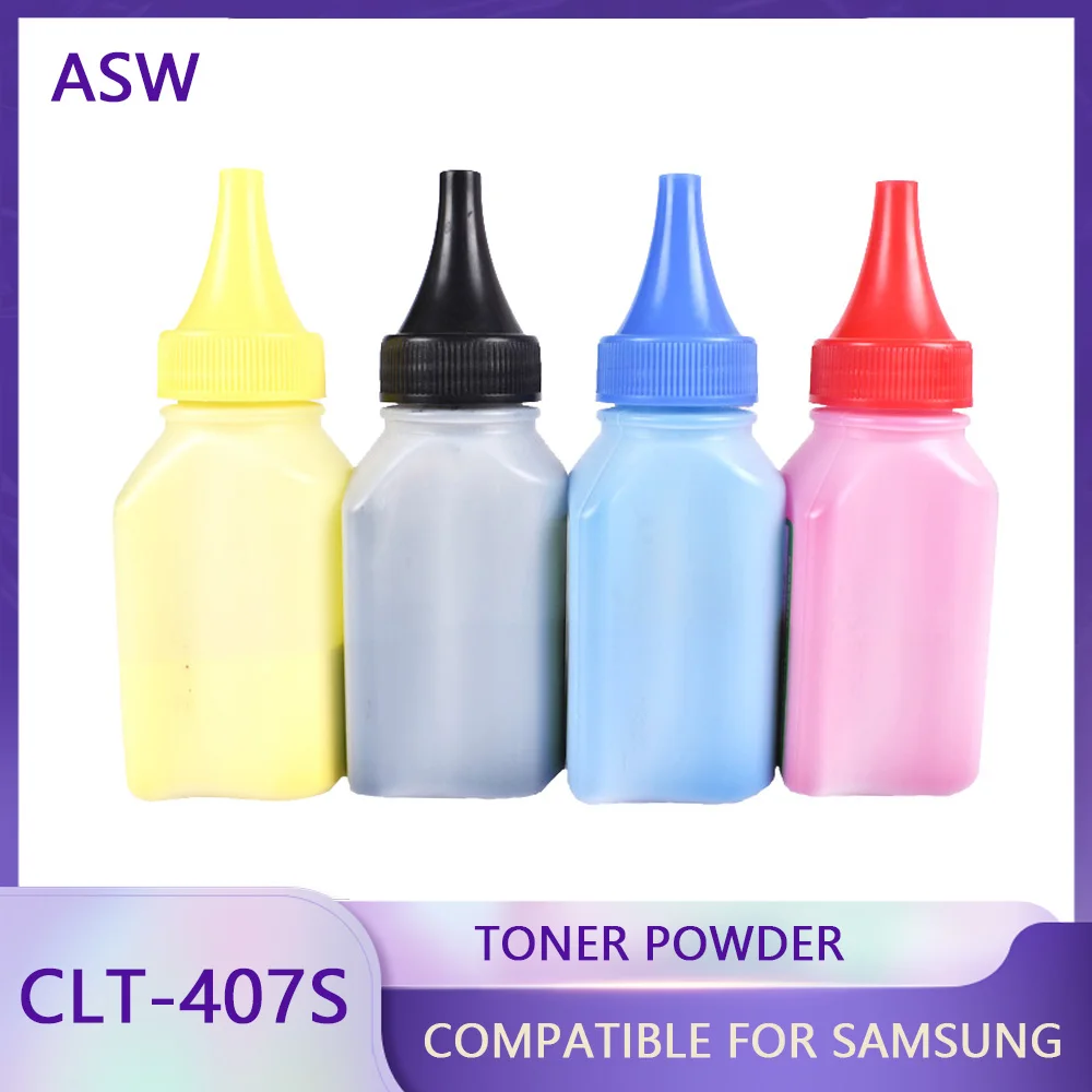 

4 Refill Color toner Powder CLT-K407S Toner cartridge for samsung CLP320 CLP 320 321 325 CLX3180 CLX3185 CLX 3185 3180 CLT407S