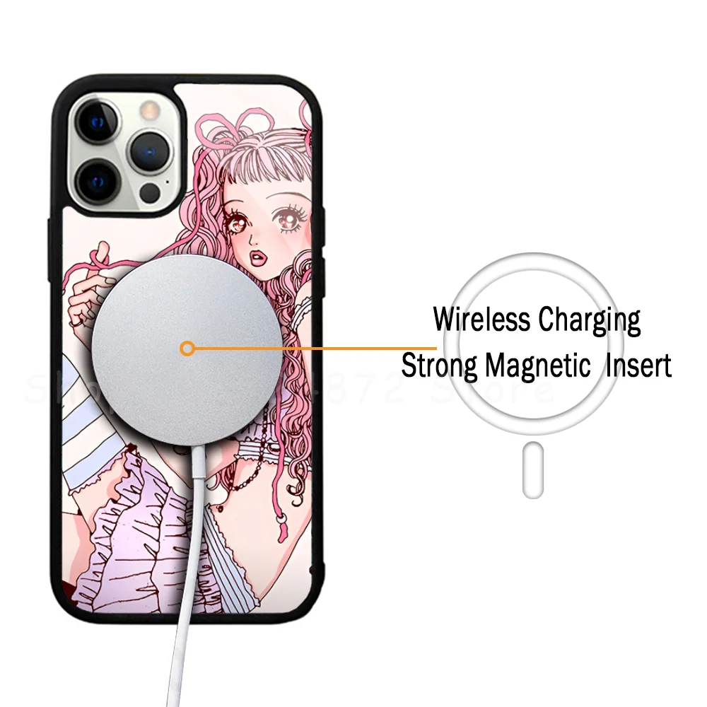 Anime Paradise Kiss Miwako Phone Case Strong Magnetic For IPhone 16 15 14 13 Pro Max 11 12 Mini Alex Mirror Magsafe Wireles
