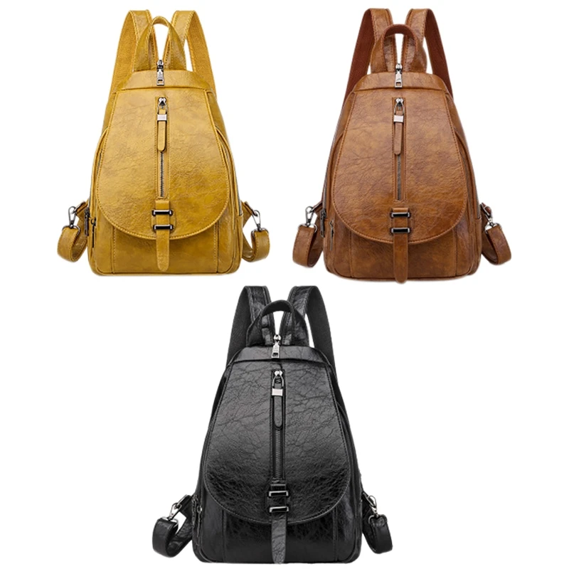 

Women's Small Backpack Backpack Travel Back Bag Chest Shoulder Bag Diagonal Backpack Casual School Bag