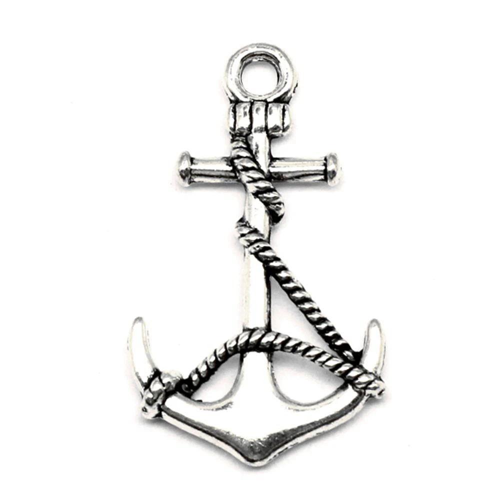 

Anchor Charm For Making Jewelry Diy Finding 50pcs 33x19mm
