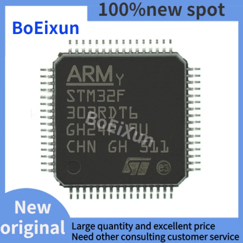 1-100 PCS STM32F302RDT6 LQFP-64 STM32F302 32-bit Microcontroller MCU ARM Microcontroller Chip Brand New Original