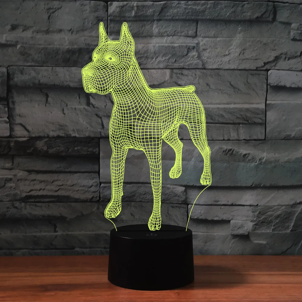

Animal 3d Lamp Illusion Led Night Light 7 Color Change Bedroom Lights Decor Gifts Toys for Kids Boys Girls Dormitory Nightlight