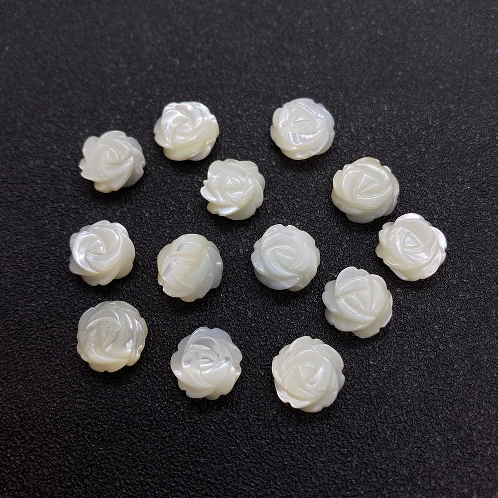 

5pcs Natural Seawater Shell Flower White Butterfly Shell Beads for Making Earrings DIY Necklaces Earrings Bracelet Accessories
