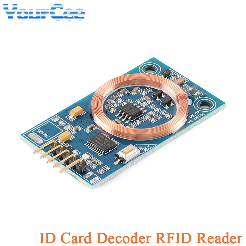 Декодер ID карты, декодирование, модуль считывания RFID 125 кГц TK4100 UART, выходная плата для контроля доступа, модификация «сделай сам»