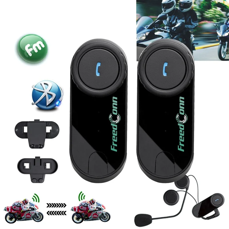 

Мотоциклетная Bluetooth-гарнитура для шлема, 2 шт.
